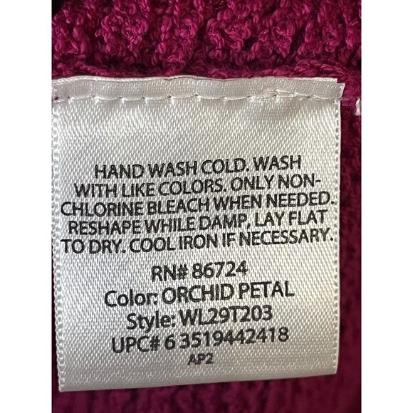 Retro Knit Sweater XL Pink Neutral Classic Chic Preppy Boho Western Minimalist - Picture 8 of 9